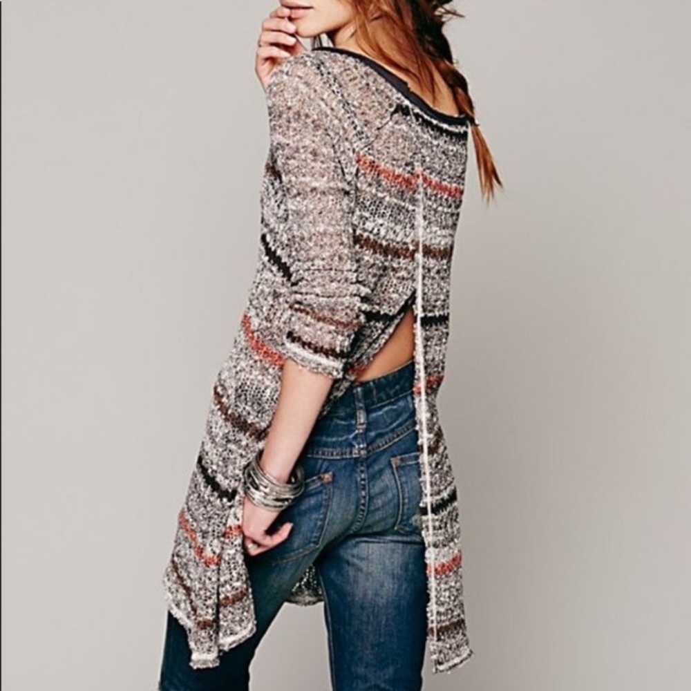 Free People knit mesh tunic